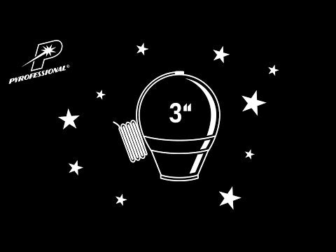 Großfeuerwerksbombe Kal. 75mm - Corolla Titanium Willow