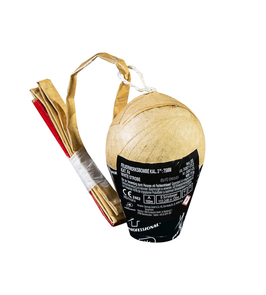 Großfeuerwerksbombe Kal. 75mm - Corolla Titanium Willow