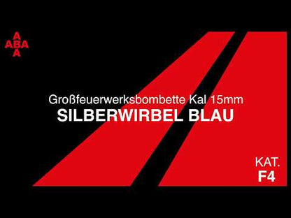 ABA Großfeuerwerksbombette Silberwirbel Blau