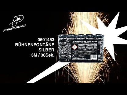 Silber Bühnenfontäne 3m 30 Sec